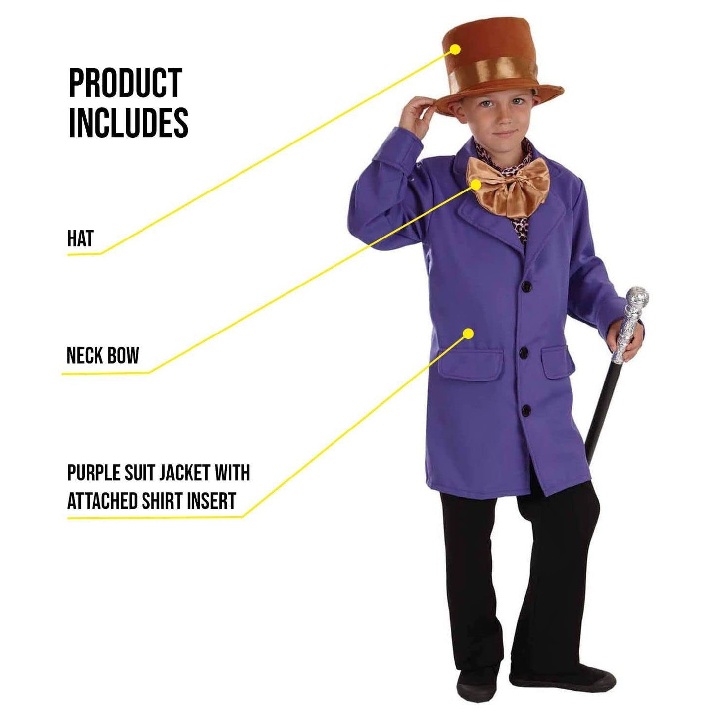 Fun Shack Kids Chocolate Factory Costume Kids, Kids Chocolate Worker Costume, Boys Book Character Costume For Kids, Medium