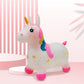 Hotmax Transparent Glittery Bouncy Horse, Inflatable Bouncing Animal Hopper For Toddlers Or Kids, Ride On Rubber Jumping Toys For Boy Or Girl Birthday Gift (Pink Unicorn)