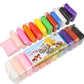 Waaome (24 Pcs Clayy) Ultra Light Modelling NonToxic Bouncing Clayy Multicolor Air Dry Clayy Magic Diy Multicolor Foam Clayy Wi