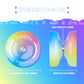 Responsive Yoyo For Kids Beginners, Professional Yoyo Crystal K2, Dual Purpose Yo-Yo For Adults + Extra Unresponsive Yo Yo Bearing + 12 Yoyo Strings + Yoyo Storage Bag ( Yellow Pink Blue Gradient)