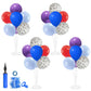 ZJDHPTY Dog Birthday Party Decorations Balloon Stand Kit with Blue Red and Puppy Paw Balloons (Puppy paw set4)