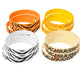 Rhode Island Novelty Rubber Safari Print Bracelets
