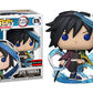 POP Demon Slayer - Giyu Tomioka Funko (AAA Anime limited availability) Vinyl Figure (Bundled with Compatible Box Protector Case)  Multicolor  3.75 inches