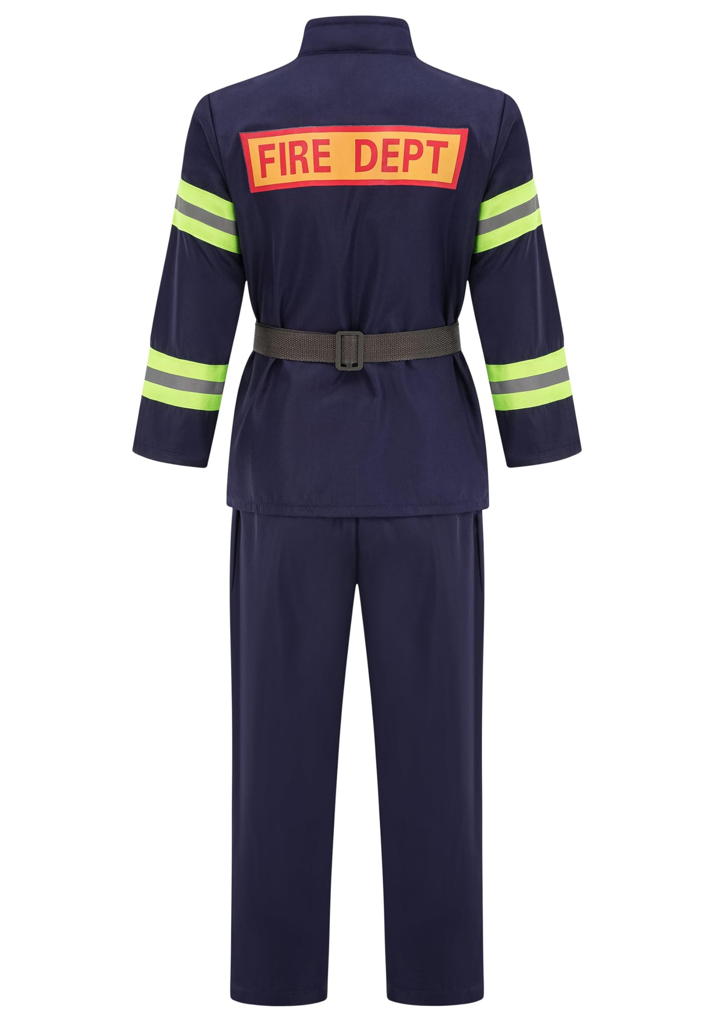 Avady Kids Fireman Firefighter Costume For Boys, Navy Blue, 7-8 Years, Unisex-Kids, Halloween Dress Up Parties