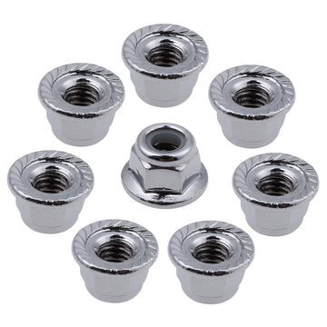 HobbyPark Flange M4 Nylon Lock Nuts for 1/10 Scale RC Car Traxxas Slash 4x4 2WD Stampede VXL Rustler VXL HPI Redcat Axial Racing