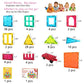 Jasonwell Magnetic Tiles Building Blocks Set For Boys Girls Preschool Educational Magnet Construction Kit Stacking Stem Toys Chr