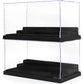 Mlikero 2 Pack Display Case For Minifigures Action Figures Block,Removable Acrylic Minifigure Display Case Box Storage With 3 Mo