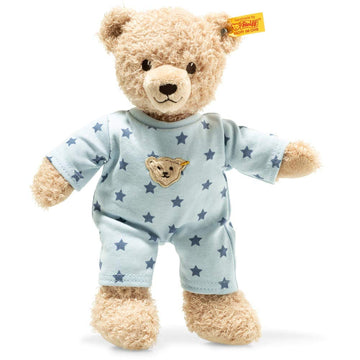 Steiff Baby Teddy & Me Teddy Bear Boy With Pajamas, Beige/Blue