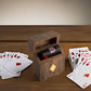 Birthday Gift Ideas Handcrafted Classic Wooden Playing Card Holder Deck Box Storage Case Organizer With enhanced Quality 'Ace' Playing Cards Anniversary Housewarming Gift Ideas For Men & Women (Heart)