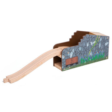 Secret Mine Tunnel Wooden Compatible With Major Wooden Railway Systems Includingthomas Brio Chuggington Melissa & Doug Imaginarium Set By Orbrium Toys