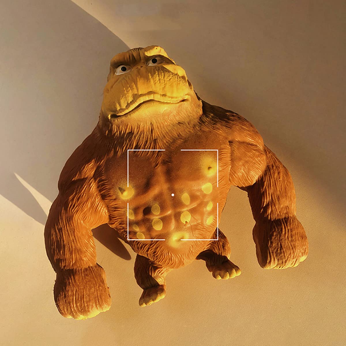 Stretchy Glue-Sand Filled Rubber Gorilla , Latex Gorilla Soft Decompression Doll Toy, Animal High-Elastic Stretchable ,Squishy M