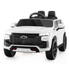 Costzon Ride On Car, 12V Licensed Chevrolet Tahoe Battery Powered Electric Vehicle W/ 2.4G Remote Control, High/Low Speed, Music, Lights, Mp3/Usb/Fm, Spring Suspension, Electric Suv For Kids (White)