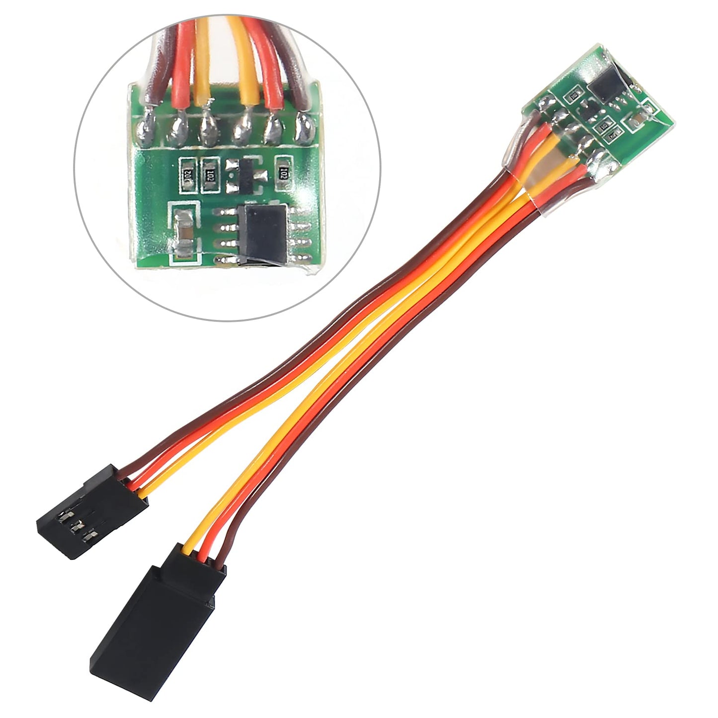 QCCAN 3PCS RC Servo Signal Reverser Rotation Inverter for Aircraft Airplane Steering Gear