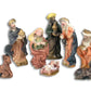 Banberry Designs Nativity Set - 8 Hand Painted Figures - Baby Jesus - Mary - Joseph - 3 Kings - Cow - Donkey - Measures 1/2'' To