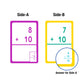 Bazic Addition & Subtraction Flash Cards, Number Math Calculation Card Game Education Training Learning Practice Activities (36/Pack), Set Of 2-Pack