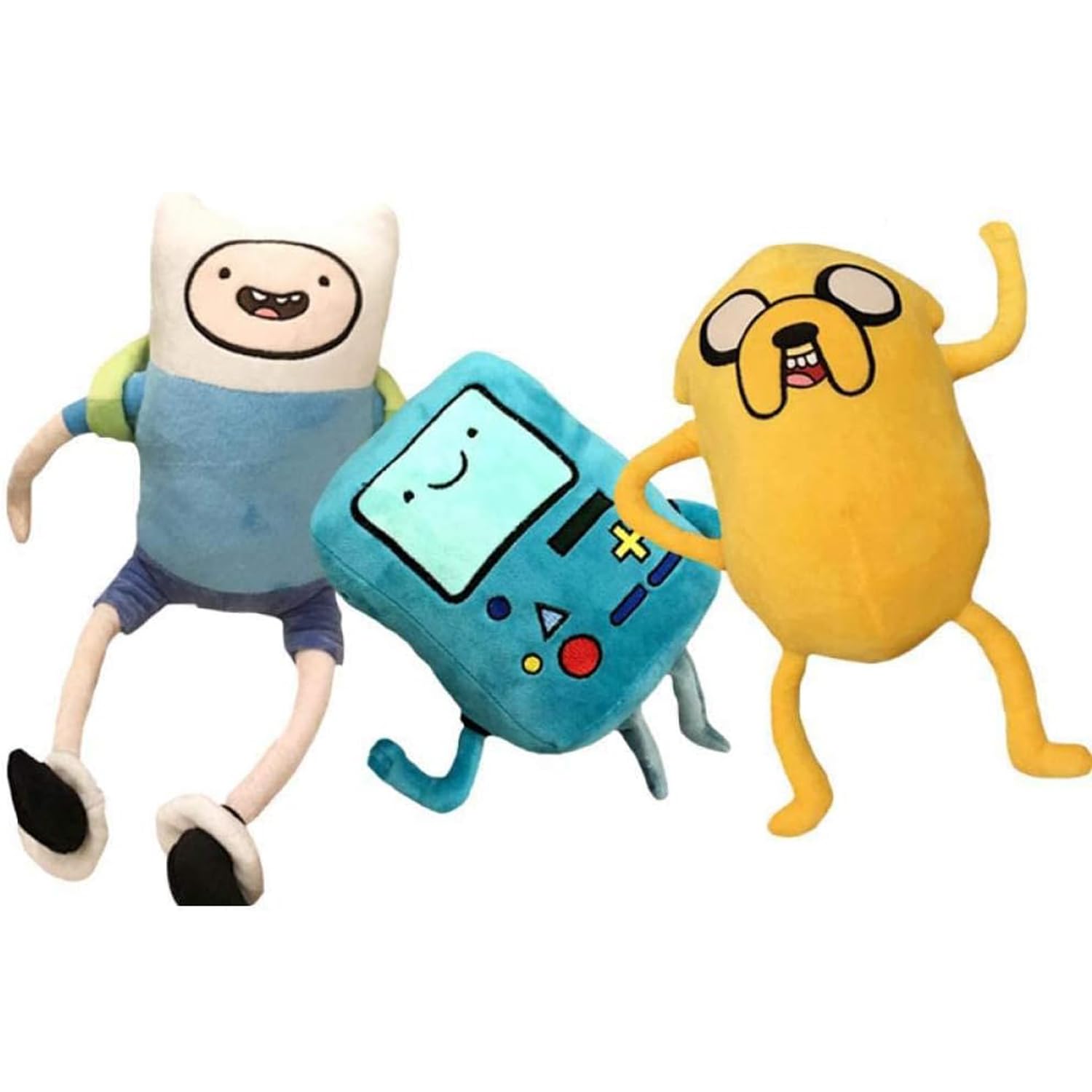 Soft Plush Toy Collection | Characters Finn  Jake & BMO | 11in Stuffed Dolls | Perfect for Birthday Gifts  Party Decor & Collectors | Safe  enhanced Material (Combine three)
