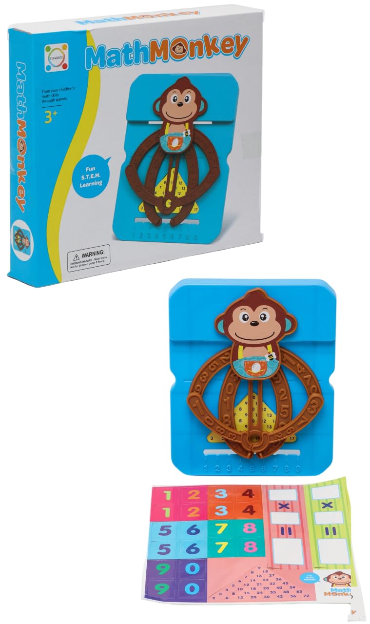 Bestie toys Math Monkey Educational Toys for Toddles, Monkey Counting Gift for Kids, Preschool Number Learning, Fun Game for Boy