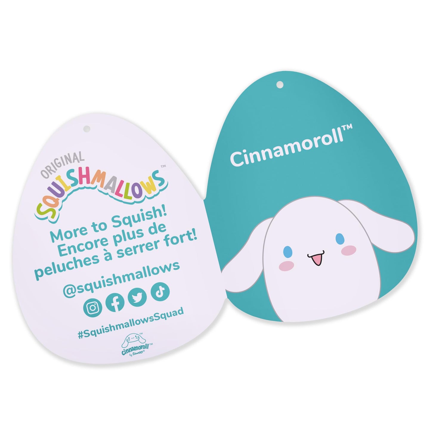 Squishmallows Cinnamoroll Plush 14-Inch - Soft Polyester Toy, Model SQSN00334