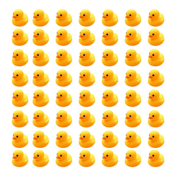 50Pcs Super Mini Rubber Duck Bath Duck Toys For Toddlers Boys Girls,Squeak And Float Rubber Ducks In Bulk Baby Shower Duck Decorations Party Favors (1.6'')