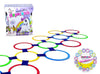 FunBlast Hopscotch Active Indoor Play with Rings Game for Kids  Kids Hopscotch Game, Educational Colorful Rings Game for Kids, 