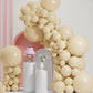 Double Stuffed Cream Beige Balloons, Pastel Beige Balloon Arch,18 12 10 5 Inch Double Stuffed Cream Beige Balloon Different Size