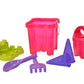 Siva Toys 225167 Siva ''Sandeimerset Castle Glitter 7 Pcs. '', Multi Colour