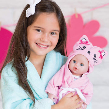 Adora Bath Time Babies Collection, 13' Baby Doll And Clothes Set, Made With Fresh Powder Scent And Exclusive Quickdri Vinyl Body, Birthday Gift For Ages 1+ - Kitty