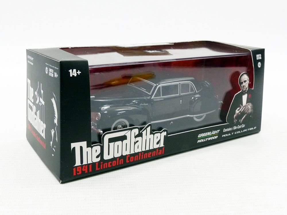 Greenlight 86507 1:43 The Godfather (1972) -1941 Lincoln Continental-Die-Cast Vehicle For Boys