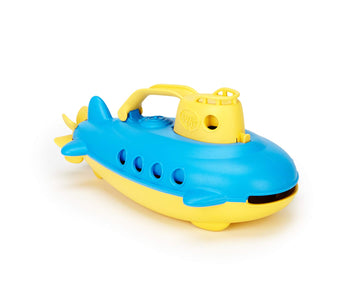 Green Toys Submarine In Yellow & Blue - Bpa Free, Phthalate Free, Bath Toy With Spinning Rear Propeller. Safe Toys For Toddlers,