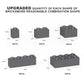 Webrick 300 Pcs Classic Building Bricks, Dark Grey Bulk Bricks,Compatible With Lego And Major Brands Parts And Pieces, Creative