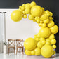 Moxmay 102 Pieces Yellow Balloons 18In 12In 10In 5In Different Sizes Party Balloon Kit For Birthday Halloween Christmas Wedding
