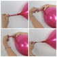 Chrome Hot Pink Balloons, 50 Pcs 10 Inch Double-Layered Metallic Hot Pink Balloons, Shiny Thick Chrome Metallic Fuchsia Pink Latex Helium Balloons For Girls Women Birthday Wedding Party Decoration