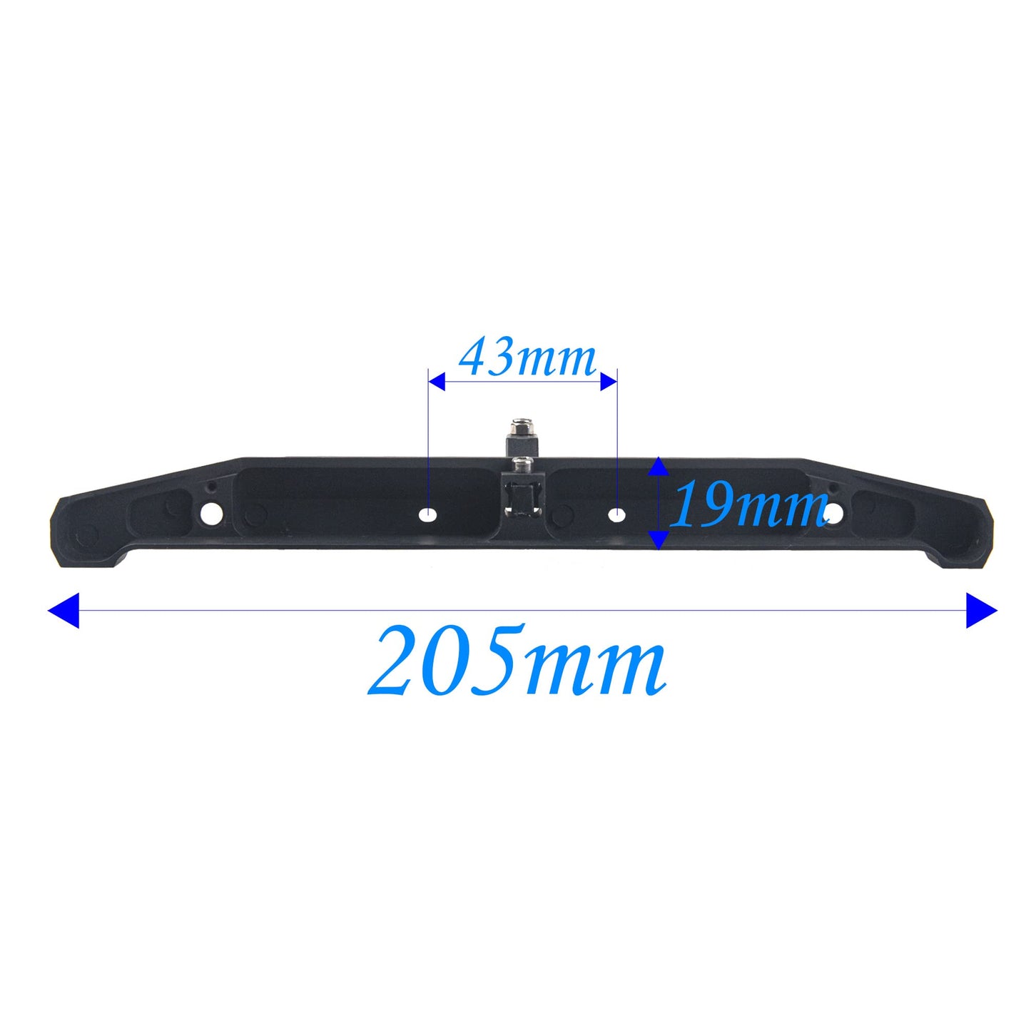 Vgoohobby RC Rear Bumper with Lights Shackles Trailer Hitch Compatible with Traxxas TRX-4 Axial SCX10 90046 90047 SCX10 II 1/10
