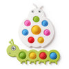 LiKee Fidget Popper Sensory Toy Set, Large Plastic Bubbles, Green/Yellow/Red, Montessori for 1-3 Years, Stress Relief, 2 Pieces