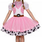 Costumerry Cowgirl Costume for Girls with Cow Girl Hat Toddler Halloween Costume Party Dress Up (3-4T)