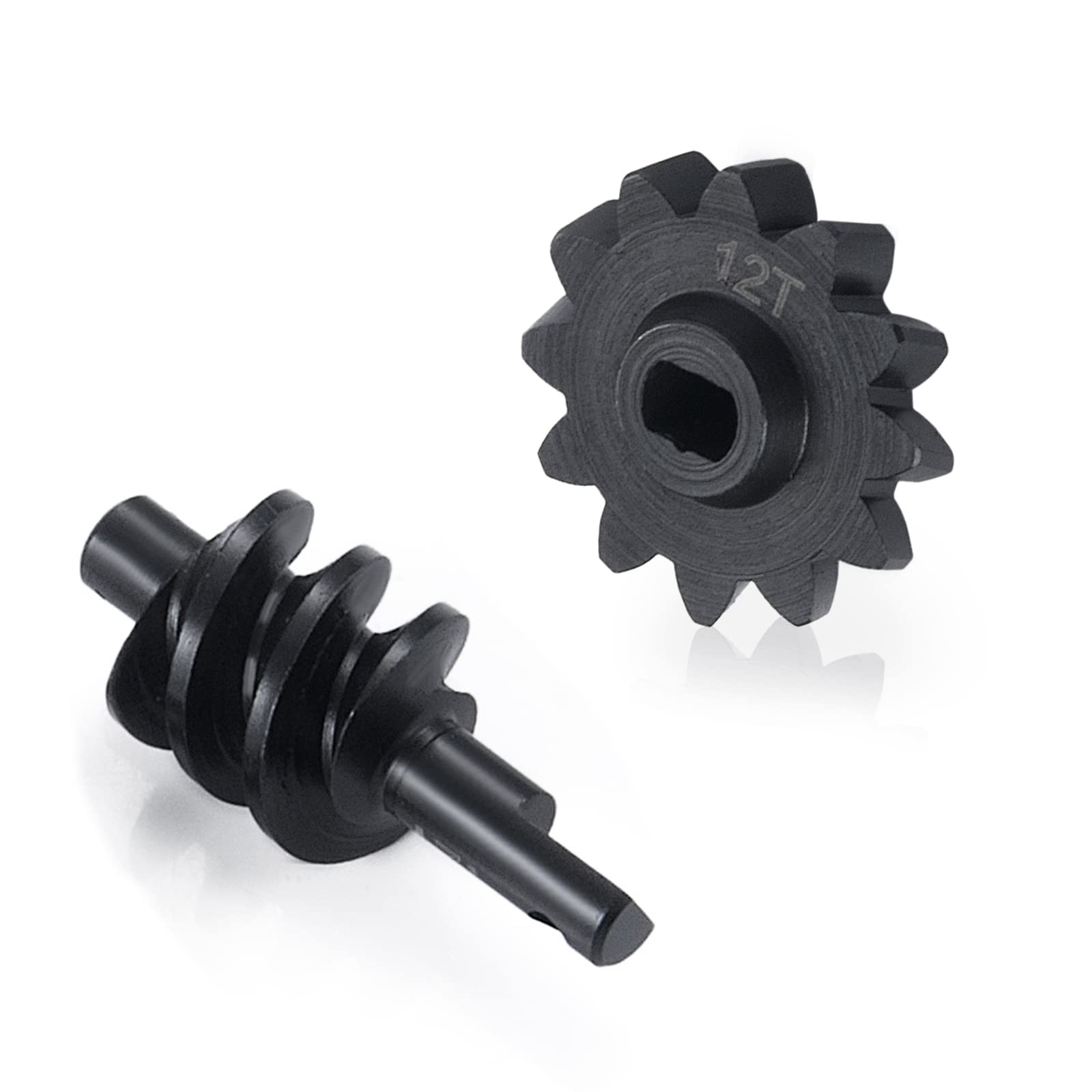 MORLORDY RC Steel Overdrive Gears 12T Differential Worm Gear for SCX24 Upgrades 1/24 RC Crawler Car Parts