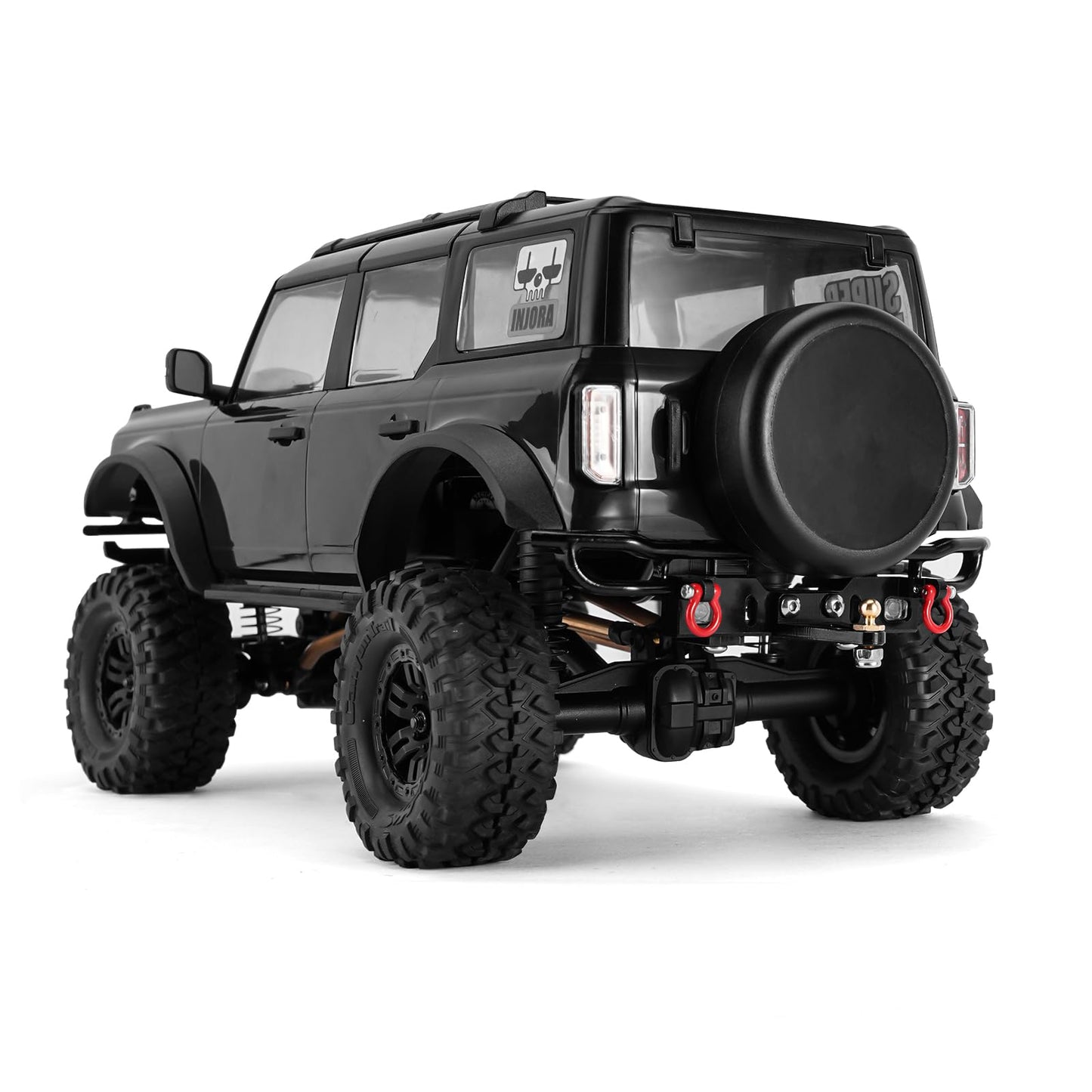 Injora Cnc Aluminum Rear Bumper For 1/18 Rc Crawler Trx4M Bronco Upgrade (4M-43)