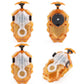 Bey Battling cutting edge Burst Launcher and Grip  B-184 Left Right Spin String Launcher Grip DB Layer System Compatible with All Bey Burst Series - Golden