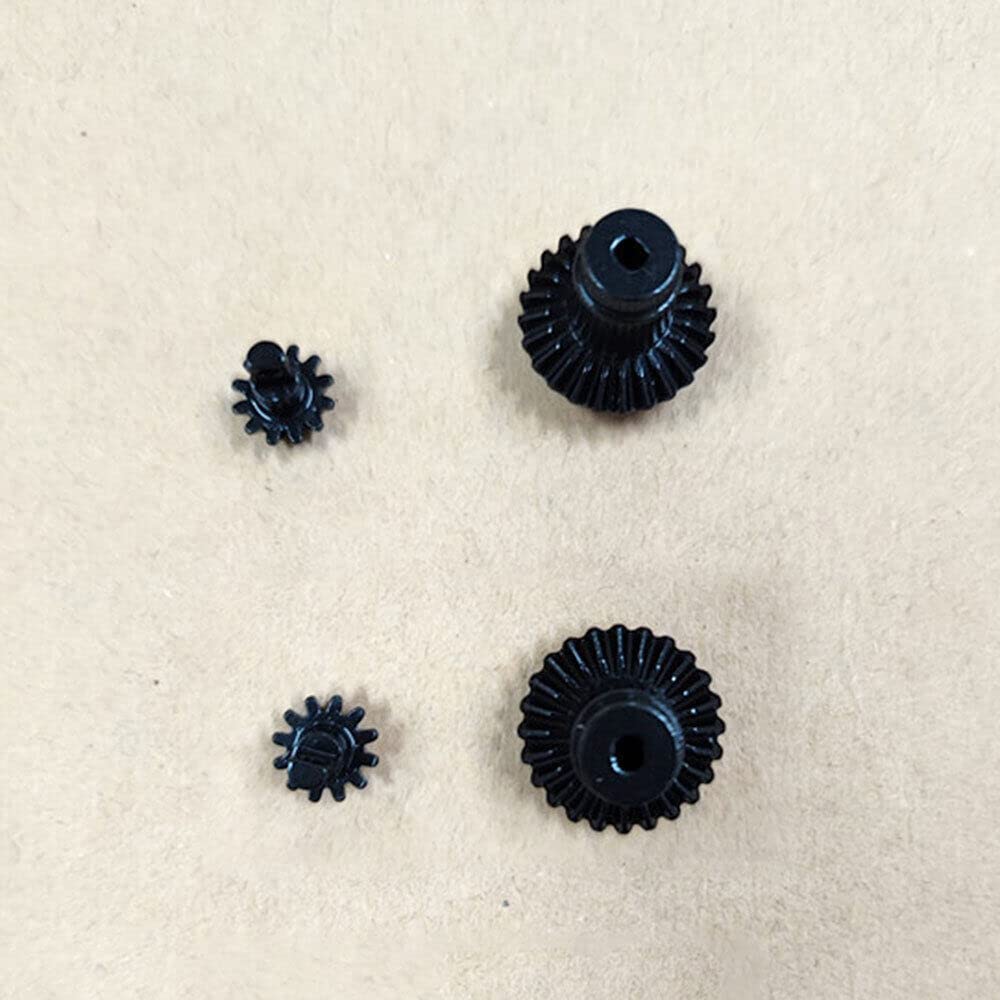 2 Sets RC Car Steel Gear Tooth Axle Gear Kits Upgrades Parts Bridge Teeth Steel Teeth Set for FMS 1/24 FCX24 Crawler