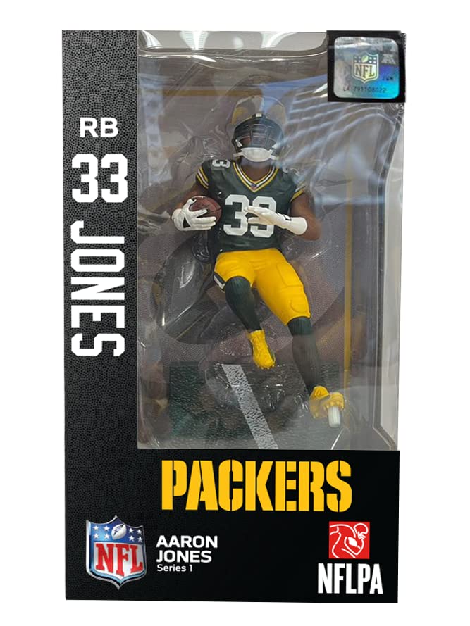 Imports Dragon - Nfl - Aaron Jones (Green Bay Packers) Chase 6' Figure Series 1, Multicolor (Id34899)