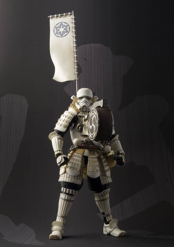 Bandai Tamashii Nations 'Star Wars' Meisho Movie Realization Taikoyaku Stormtrooper Action Figure, Multicolor