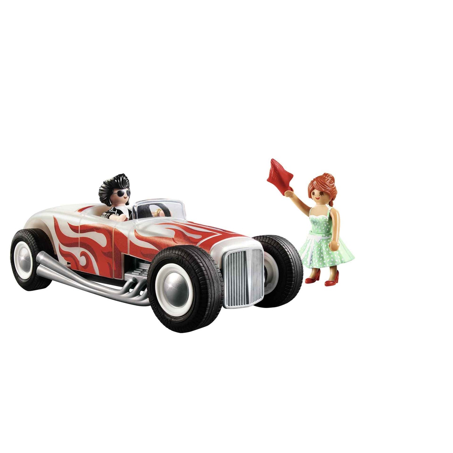 Playmobil Hot Rod Starter Pack - Red, One Size, Plastic, Model 71078