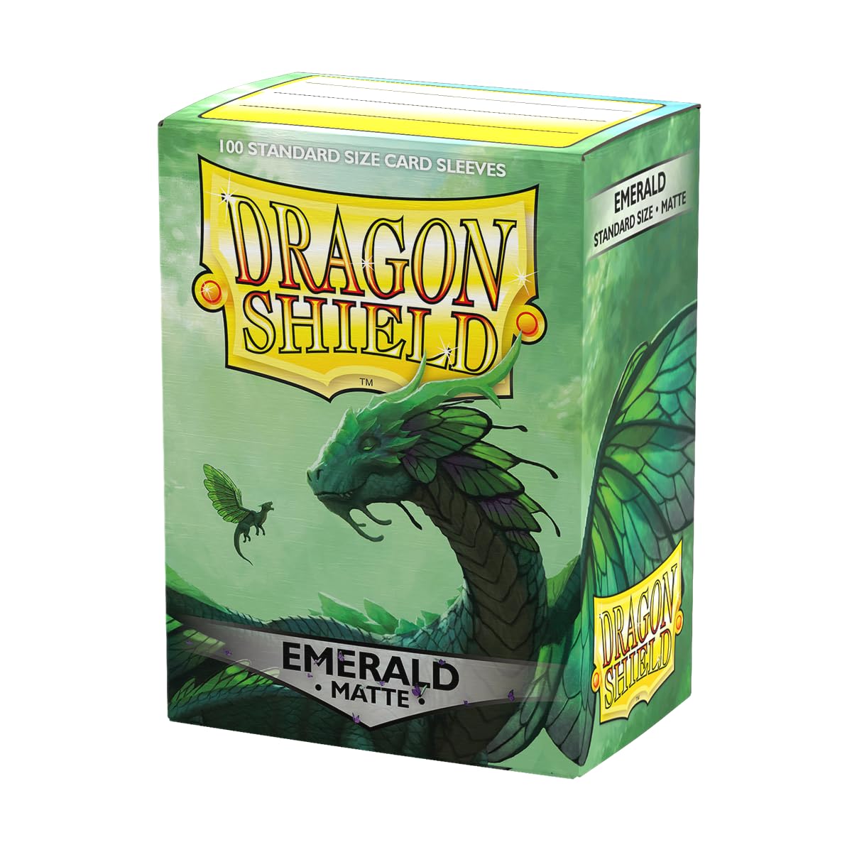 Dragon Shield | Standard Size Card Matte Sleeves | 100 CT - Smooth & Tough enhanced TCG Sleeves | Compatible with Pokemon  Flesh & Blood  One Piece & Magic The Gathering | Emerald