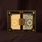 Kem Arrow Poker Size Playing Cards: 2 Deck Set Black And Gold, Wide Jumbo Index