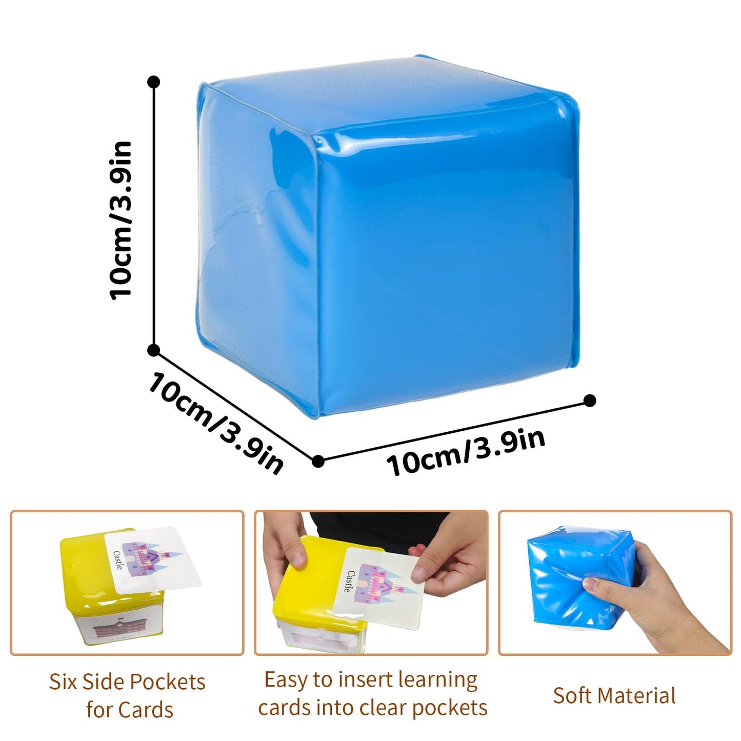 Pocket Story Dice For Kids Playing Game Cubes For Classroom Teaching, Education Soft Foam Dice Teacher Teaching Story Cubes Toys