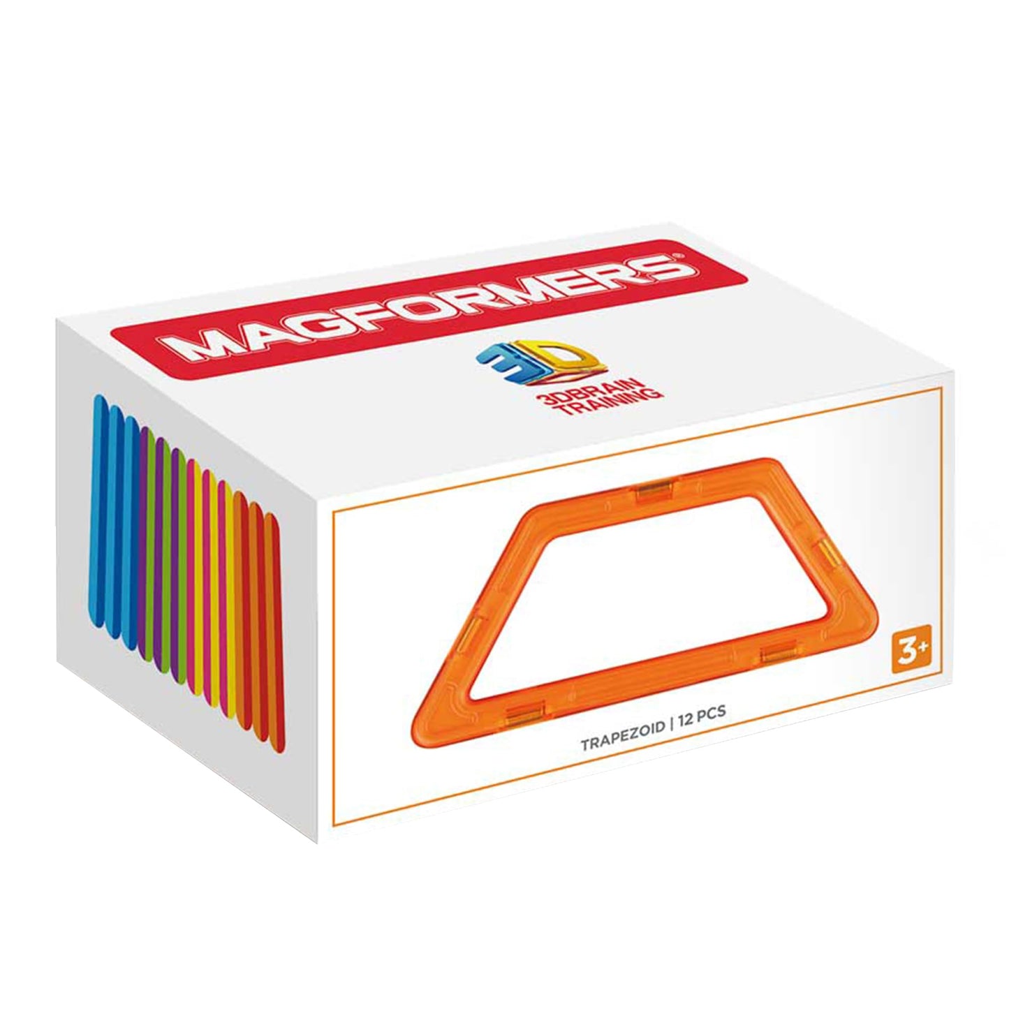 Magformers Trapezoid 12Pc Set - Magnetic Tiles Building Blocks, Educational Kit, Stem Toy Set - Magnetic Building Tiles For Kids To Develop Problem-Solving Abilities And Shape Recognition