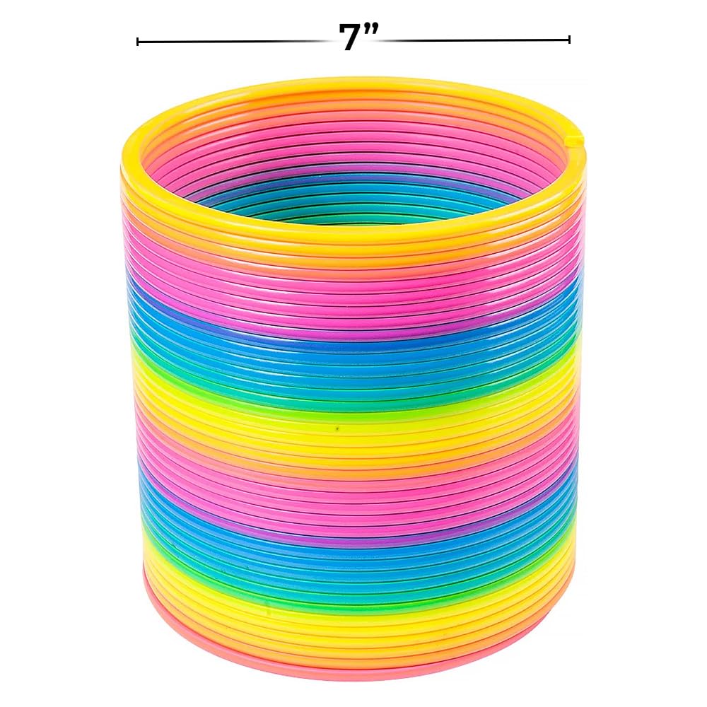Rhode Island Novelty 7' (175Mm) Rainbow Jumbo Coil Spring