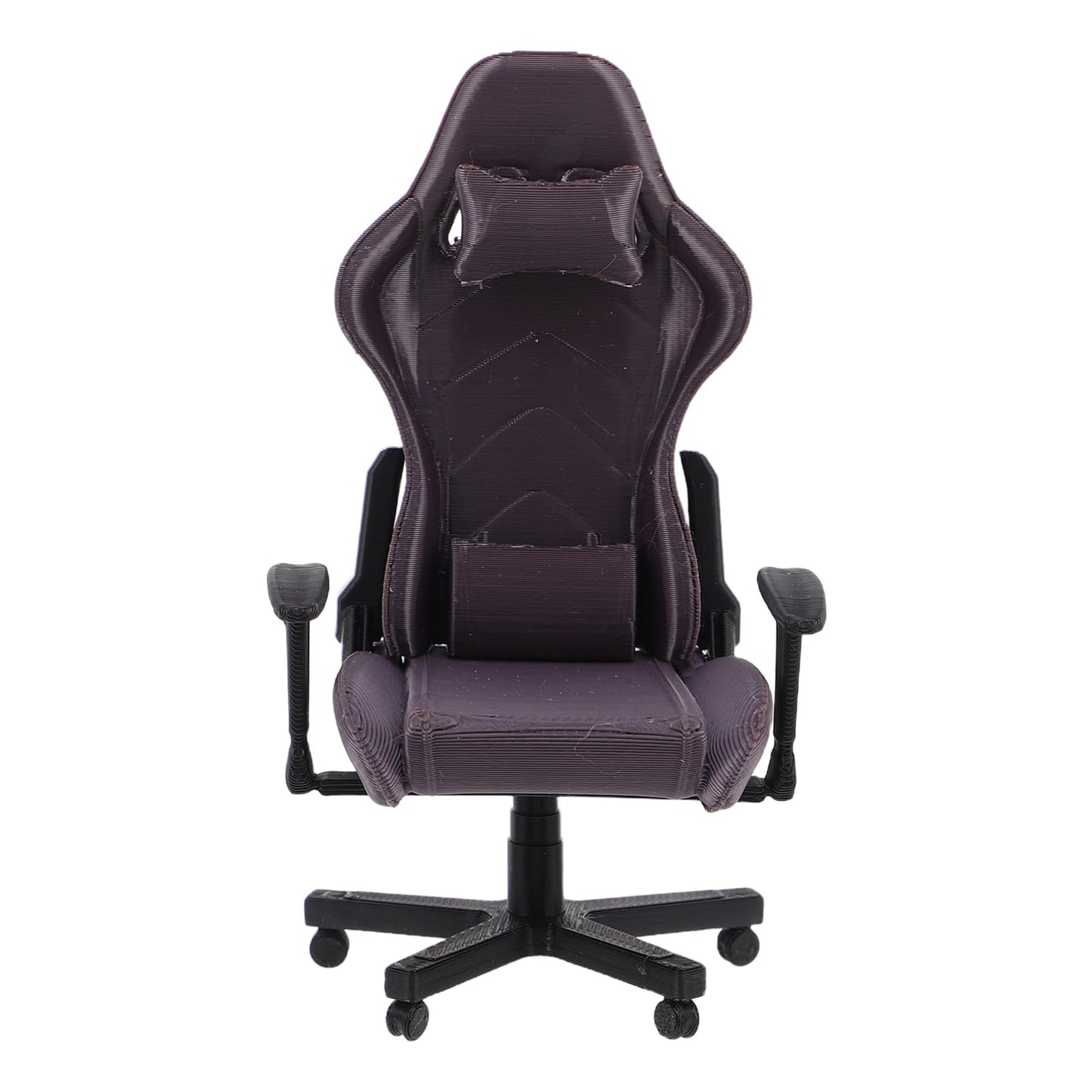 Vosarea Miniature Gaming Chair Model Dollhouse Tiny Furniture Doll House Miniature Computer Chair For Office Decor Collector Gam