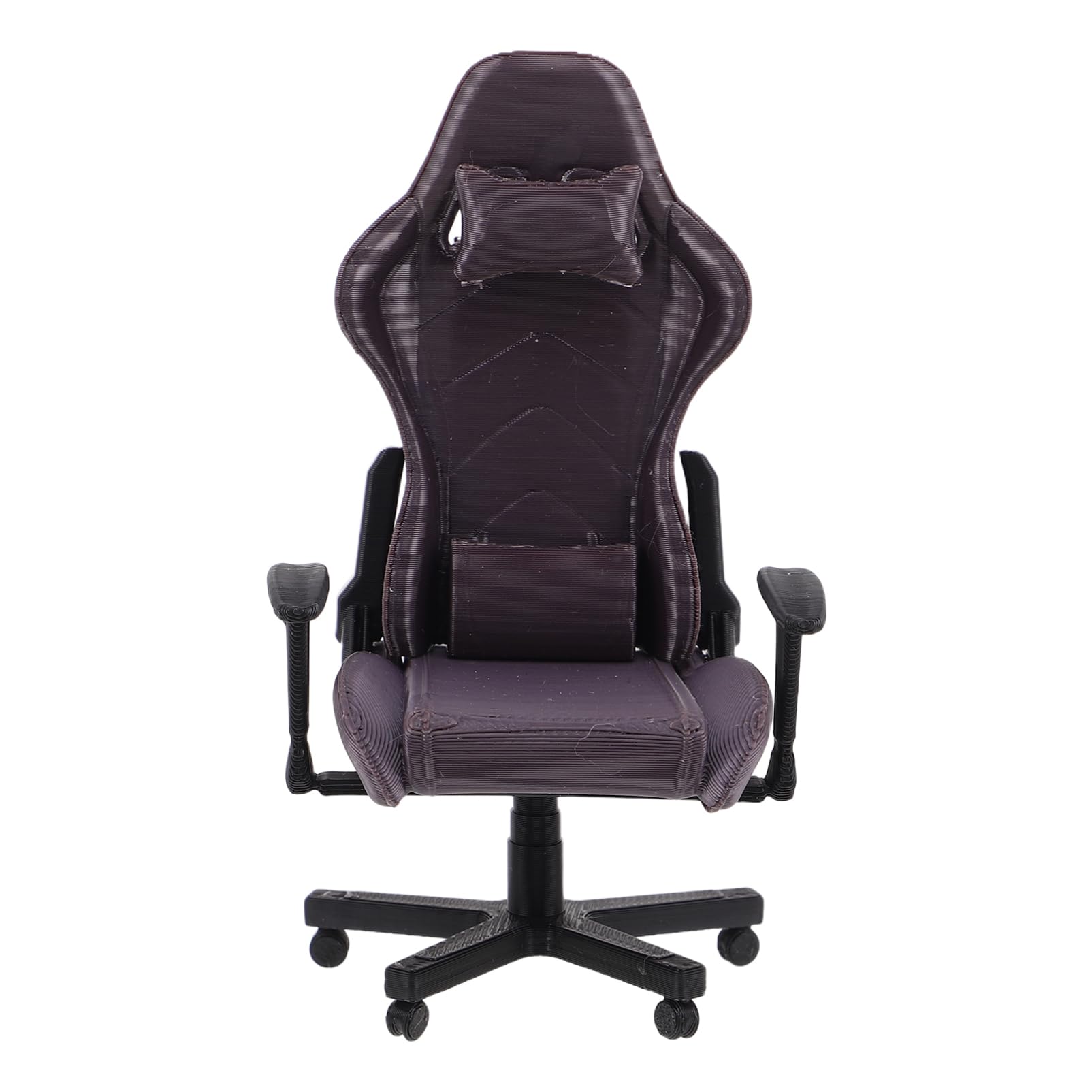 Vosarea Miniature Gaming Chair Model Dollhouse Tiny Furniture Doll House Miniature Computer Chair For Office Decor Collector Gam