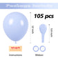Voircoloria 105Pcs Dusty Blue Balloons 12Inch Party Latex Balloons For Boys Girls Birthday Baby Shower Gender Reveal Wedding Sun